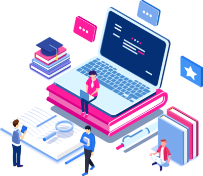 职场精进课程蓝色培训手机海报 软件设计制作